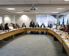 O governador Carlos Massa Ratinho Junior participa nesta terca-feira (17) da Inauguração da nova sede do CEE-PR (Conselho Estadual de Educação do Paraná)
