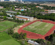 Classe II: nova pista de atletismo da UEL tem arquibancada, torre de controle e iluminação