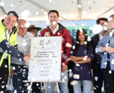 Fim do isolamento: governador entrega pavimentação da PR-239 entre Pitanga e Mato Rico
