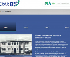 Tecpar lança hotsite comemorativo sobre seus 85 anos