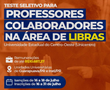 Unicentro abre processo seletivo para professores colaboradores; salários chegam a R$ 10,6 mil