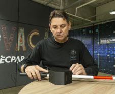 Incubada no Tecpar, empresa desenvolve bengala inteligente para deficientes visuais