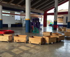 Após mobilização para reconstrução, creche em Rio Bonito do Iguaçu já pode ser usada pela prefeitura