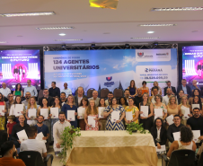 Unioeste realiza posse de novos servidores e entrega obras na reitoria 