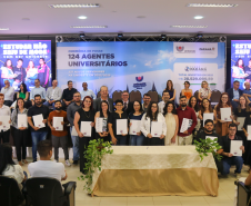 Unioeste realiza posse de novos servidores e entrega obras na reitoria 