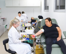 Nova unidade de coleta de sangue de Londrina recebe doadoras ao abrir as portas