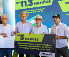 Estado anuncia R$ 16 milhões para novo prédio de pesquisa de alimentos e reformas na Unioeste