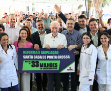 Estado libera R$ 33 milhões para nova UTI e modernização da Oncologia da Santa Casa de Ponta Grossa
