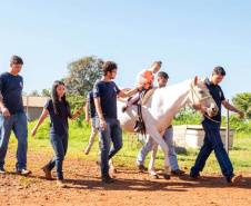 Uenp e Unioeste oferecem terapia com cavalos para crianças