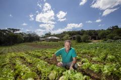 SÃO JOSÉ DOS PINHAIS (BRASIL), 25/10/2024; O produtor de orgânicos Luiz Claudio Ravaglio da Rocha que é certificado pelo TECPAR, Paraná, Brasil.
