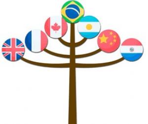 logo parana fala idiomas