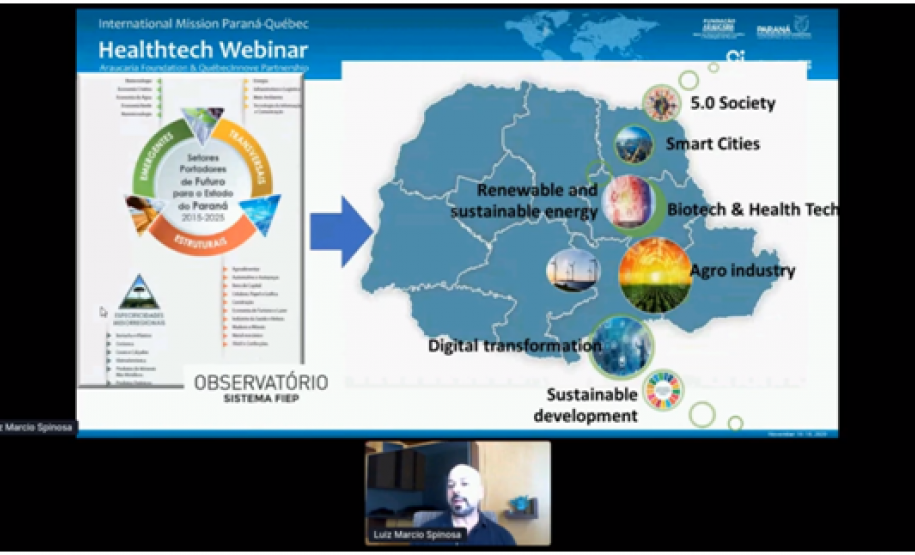 Missão Internacional Paraná-Québec Healthtech Webinar