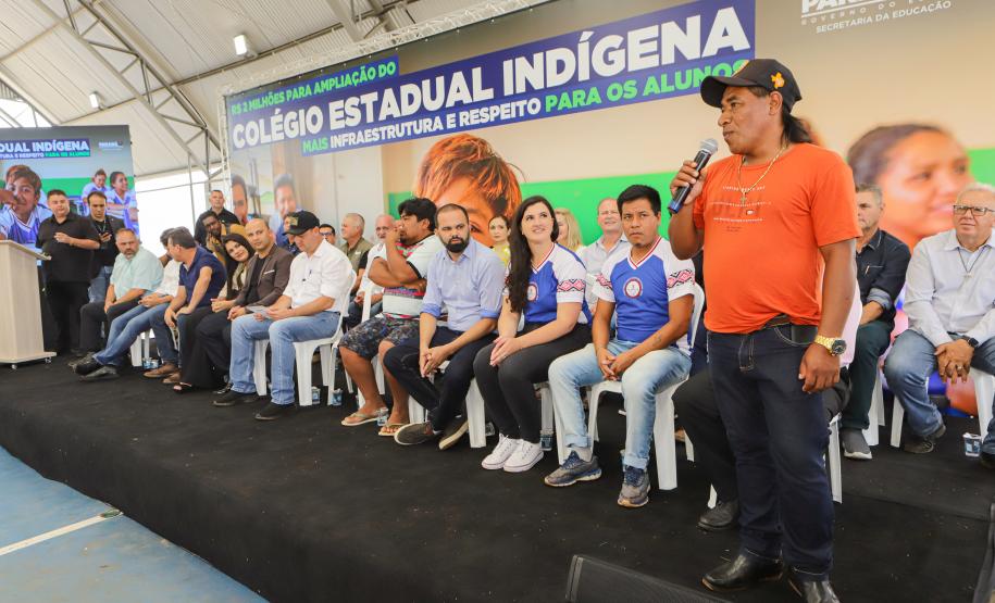 Governador inaugura obra de ampliação do maior colégio indígena do Paraná