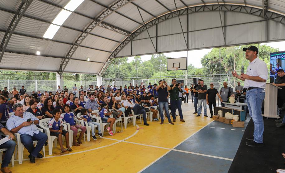 Governador inaugura obra de ampliação do maior colégio indígena do Paraná