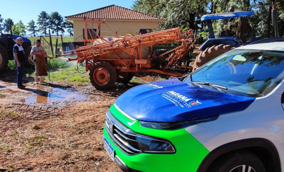 Adapar promove inspeção preventiva de pulverizadores agrícolas no Noroeste