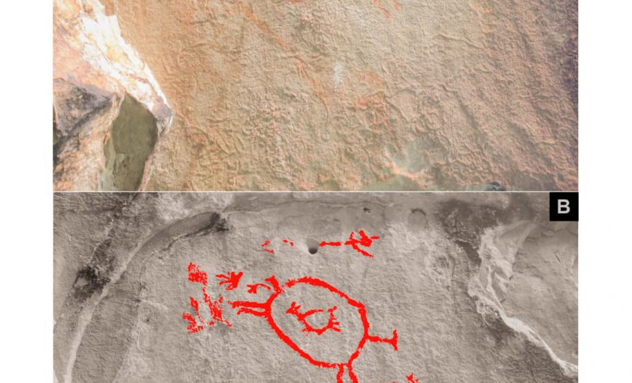Grupo da UEPG mapeia 1,2 mil pinturas rupestres na Escarpa Devoniana