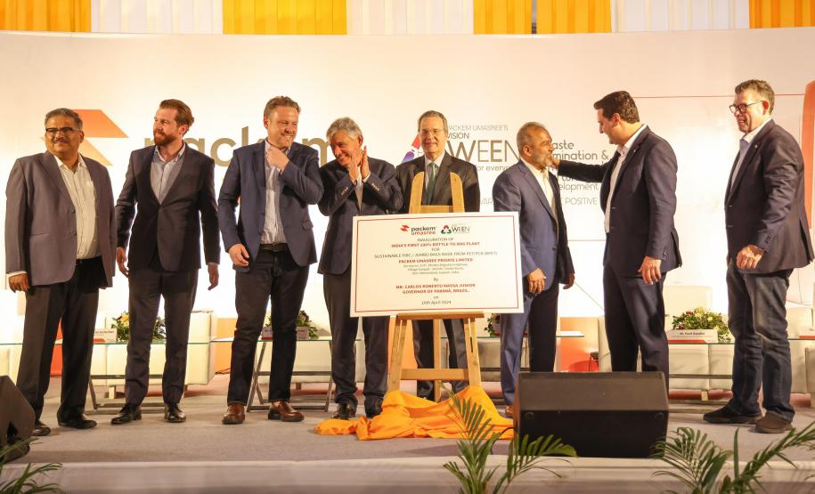 Maior recicladora de garrafas pet do Paraná inaugura fábrica de big bags na Índia