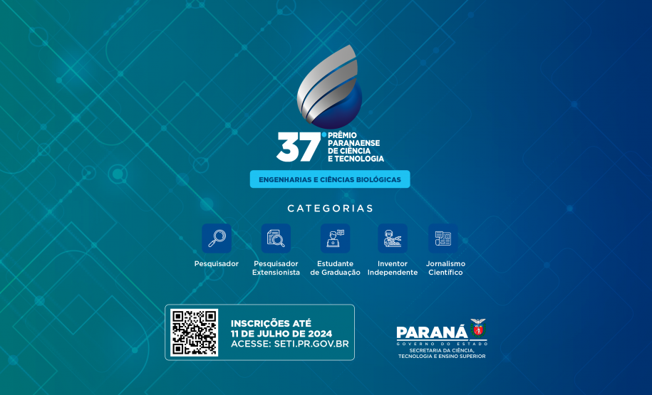 Inscrições para a 37ª edição do Prêmio de Ciência e Tecnologia vão até 11 de julho