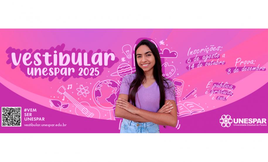 Com 1,7 mil vagas, inscrições para Vestibular 2025 da Unespar estão abertas