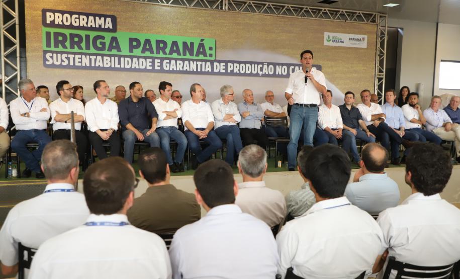 Governador lança programa de irrigação no campo com juros subsidiados pelo Estado