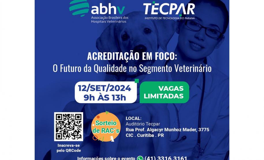 Tecpar promove evento sobre acreditação para o mercado veterinário