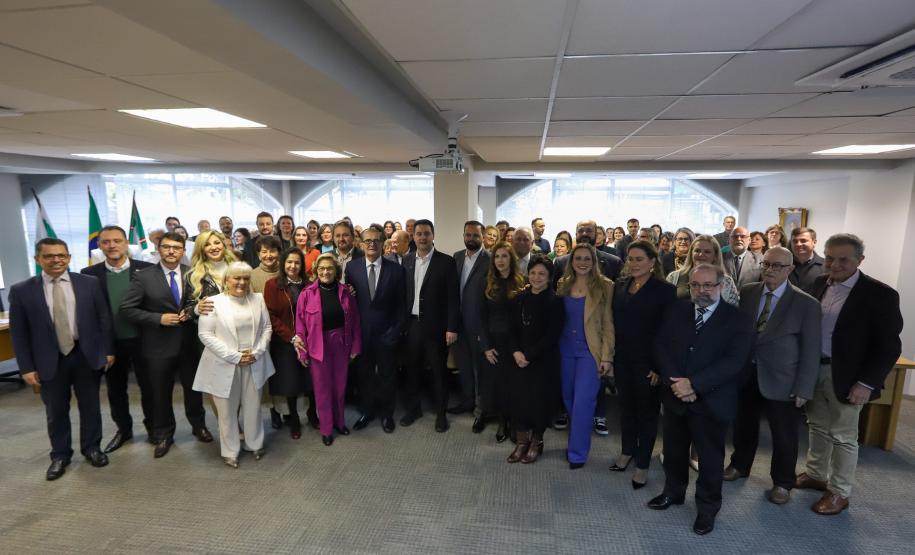 O governador Carlos Massa Ratinho Junior participa nesta terca-feira (17) da Inauguração da nova sede do CEE-PR (Conselho Estadual de Educação do Paraná)