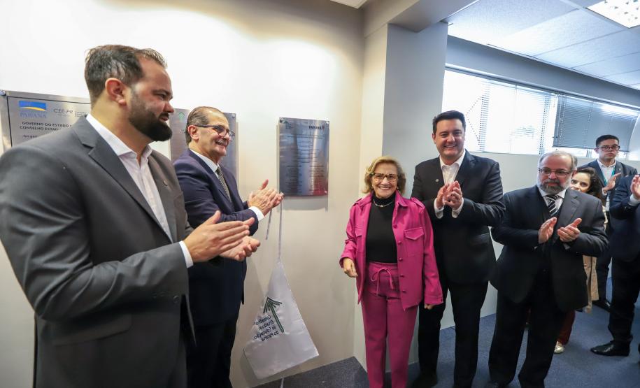 O governador Carlos Massa Ratinho Junior participa nesta terca-feira (17) da Inauguração da nova sede do CEE-PR (Conselho Estadual de Educação do Paraná)