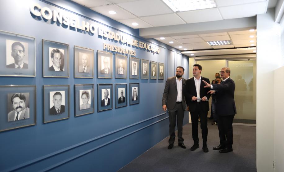 O governador Carlos Massa Ratinho Junior participa nesta terca-feira (17) da Inauguração da nova sede do CEE-PR (Conselho Estadual de Educação do Paraná)