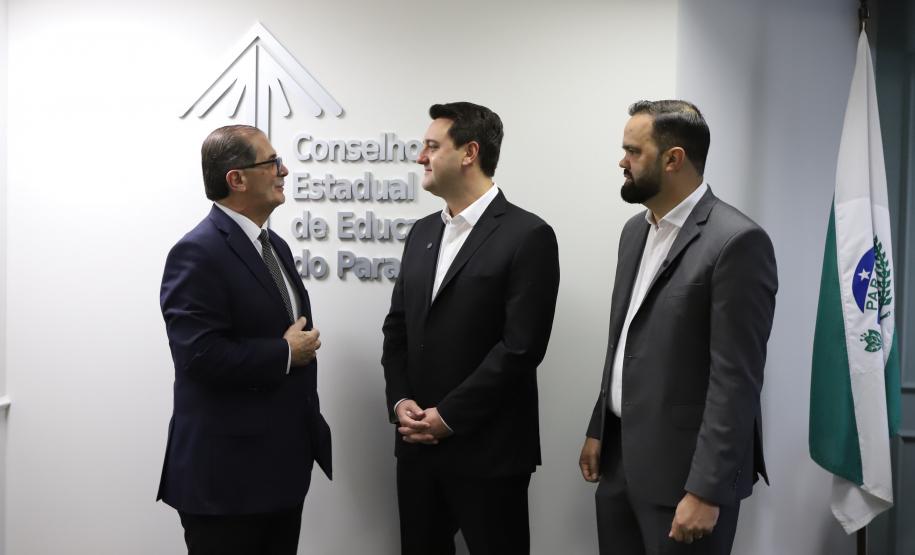 O governador Carlos Massa Ratinho Junior participa nesta terca-feira (17) da Inauguração da nova sede do CEE-PR (Conselho Estadual de Educação do Paraná)