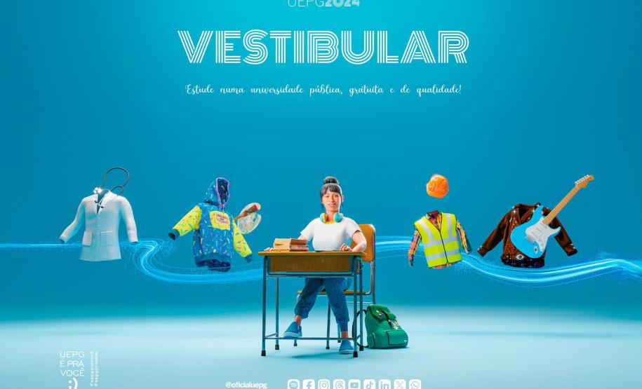 Com 2,1 mil vagas e maior oferta em alguns cursos, UEPG abre inscrições do Vestibular 2024