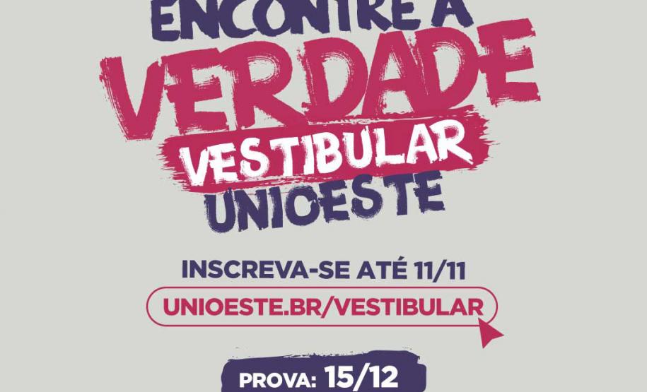 Com oferta de 1.324 vagas, vestibular 2025 da Unioeste já está com inscrições abertas