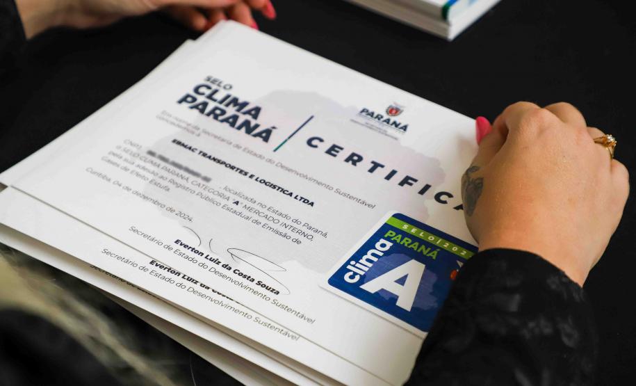 Sustentabilidade: Estado premia 185 entidades e municípios com o Selo Clima Paraná