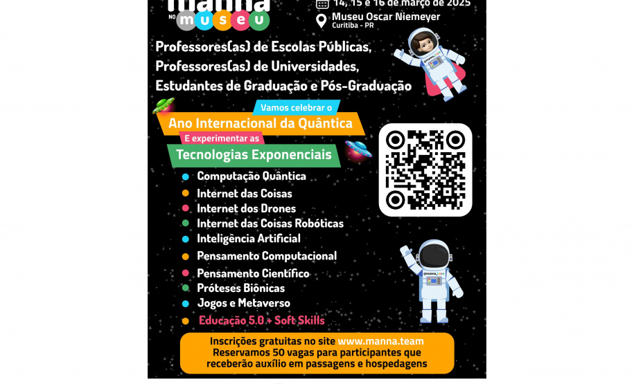 Evento no MON terá experiências com Inteligência Artificial, robótica e metaverso