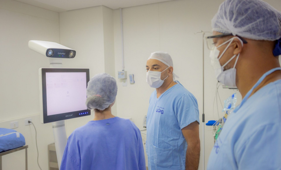 Com navegador cirúrgico, HU-UEPG ganha mais tecnologia para cirurgias ortopédicas