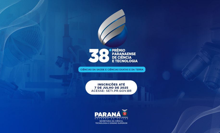 Inscrições para o 38º Prêmio de Ciência e Tecnologia encerram no dia 7 de julho