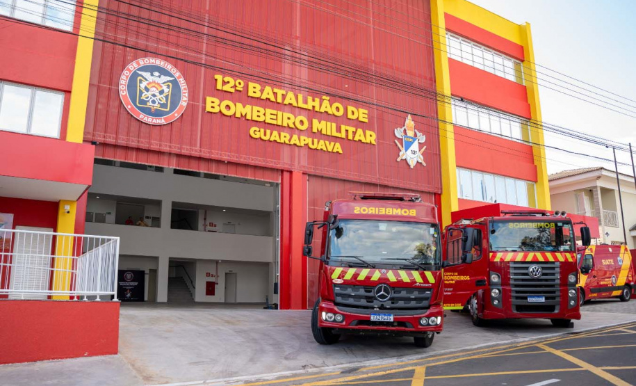 Investimento de R$ 12 milhões: Guarapuava ganha nova sede do Corpo de Bombeiros