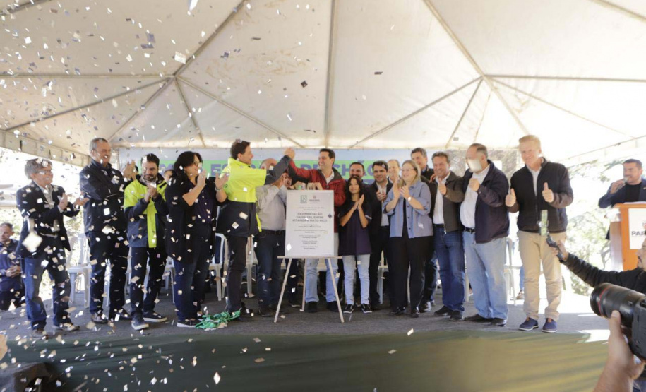 Fim do isolamento: governador entrega pavimentação da PR-239 entre Pitanga e Mato Rico