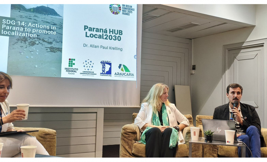 Pesquisador paranaense participa da Conferência do Oceano da ONU 2025, na França