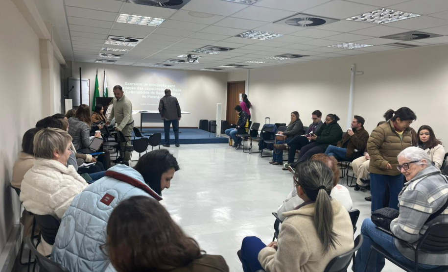 Paraná realiza simulado da Opas para fortalecer rede de laboratórios de saúde pública