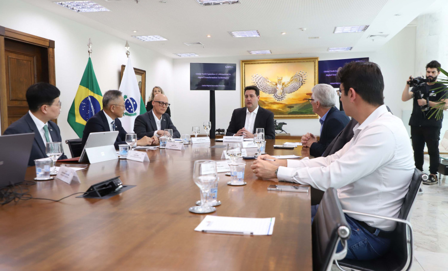 Korean Valley: Ratinho Junior recebe comitiva que vai instalar centro de inovação em Ivaiporã