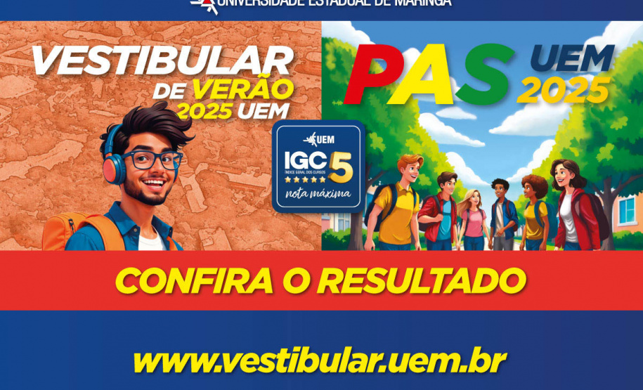 UEM divulga lista de aprovados no Vestibular de Verão e Etapa 3 do PAS