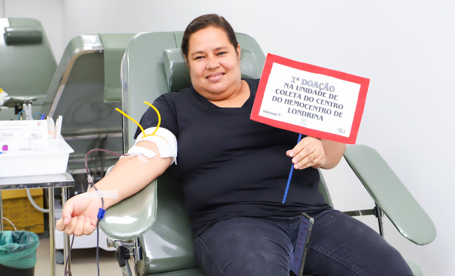 Nova unidade de coleta de sangue de Londrina recebe doadoras ao abrir as portas