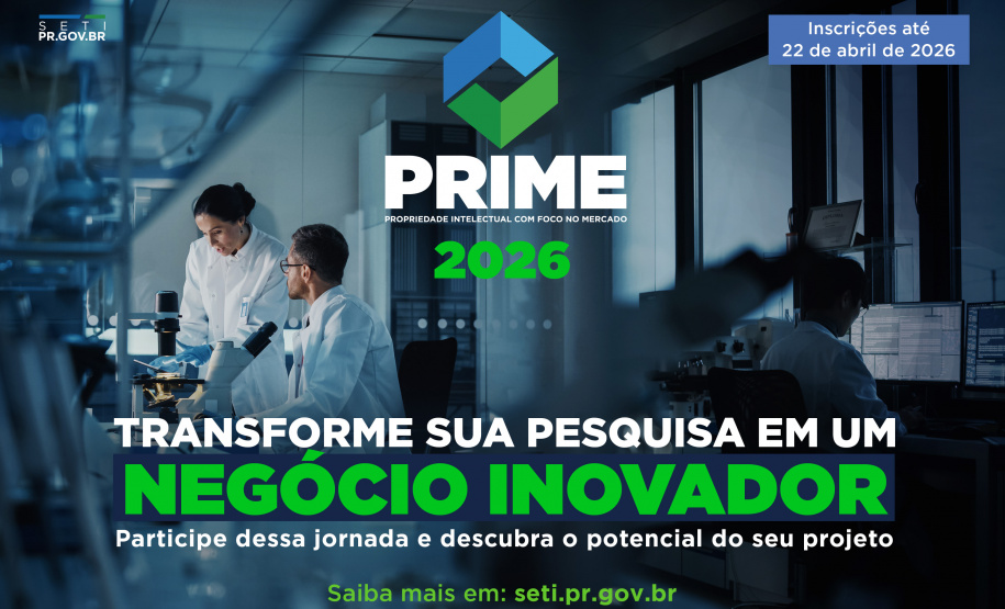 Estado publica novo edital de capacitação para transformar pesquisas em negócios