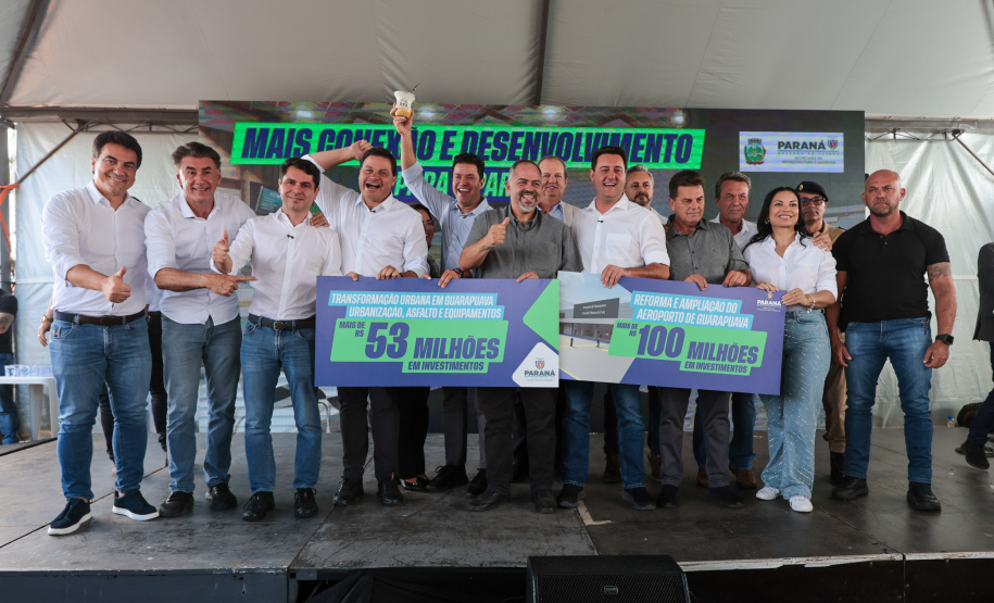 Com ampliação do aeroporto, governador anuncia pacote de R$ 190 milhões para Guarapuava