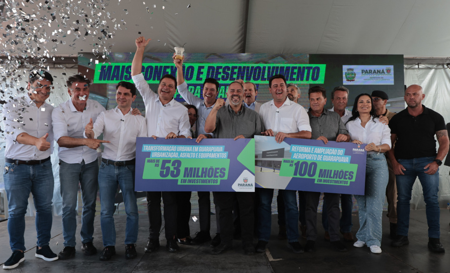 Com ampliação do aeroporto, governador anuncia pacote de R$ 190 milhões para Guarapuava