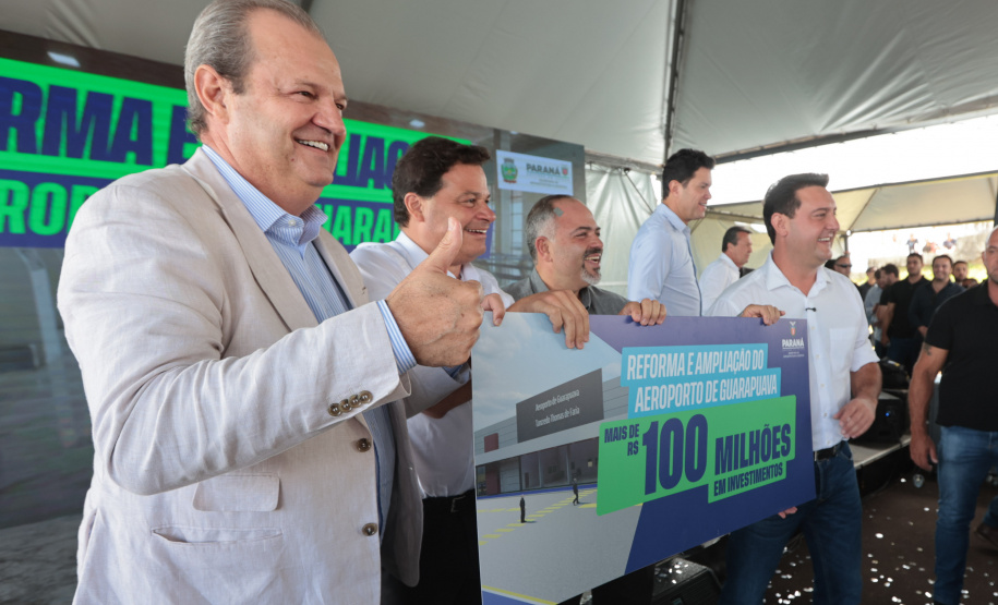 Com ampliação do aeroporto, governador anuncia pacote de R$ 190 milhões para Guarapuava