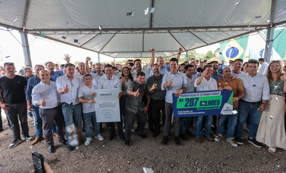 R$ 353 milhões: Estado libera recursos para estradas rurais e maquinários em Guarapuava e região