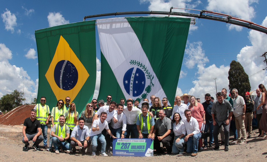 Ratinho Junior inaugura duplicação em concreto da PRC-466 entre Guarapuava e Palmeirinha