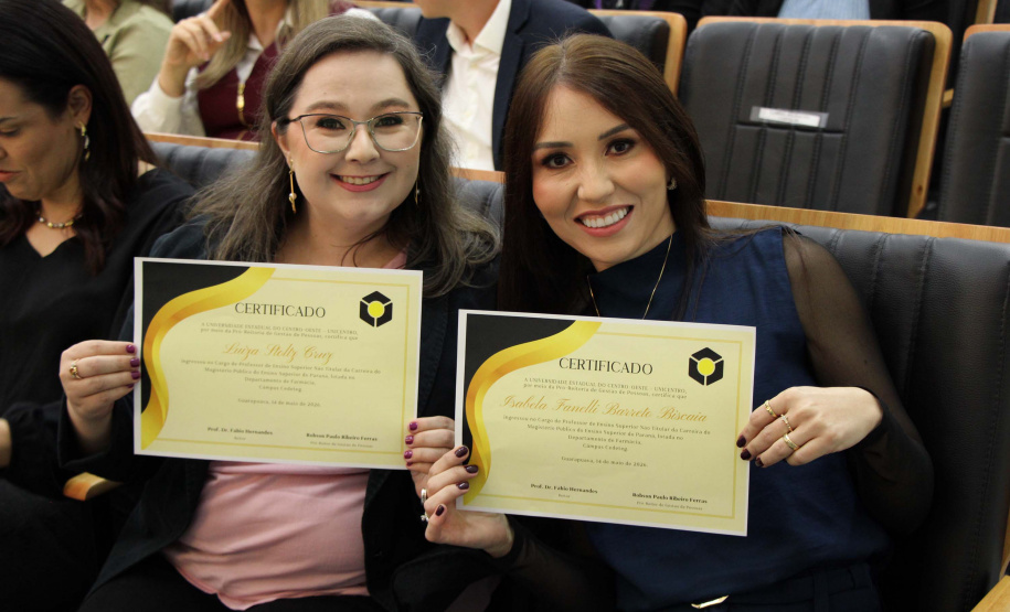 Unicentro recepciona 35 novos professores efetivos em cerimônias nos câmpus de Guarapuava e Irati