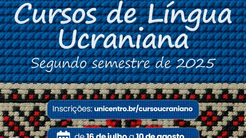 Abertos à comunidade: Unicentro abre inscrições de cursos de Língua Ucraniana